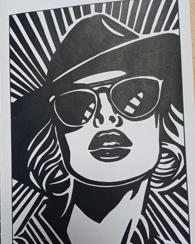 Monochrome par une cliente