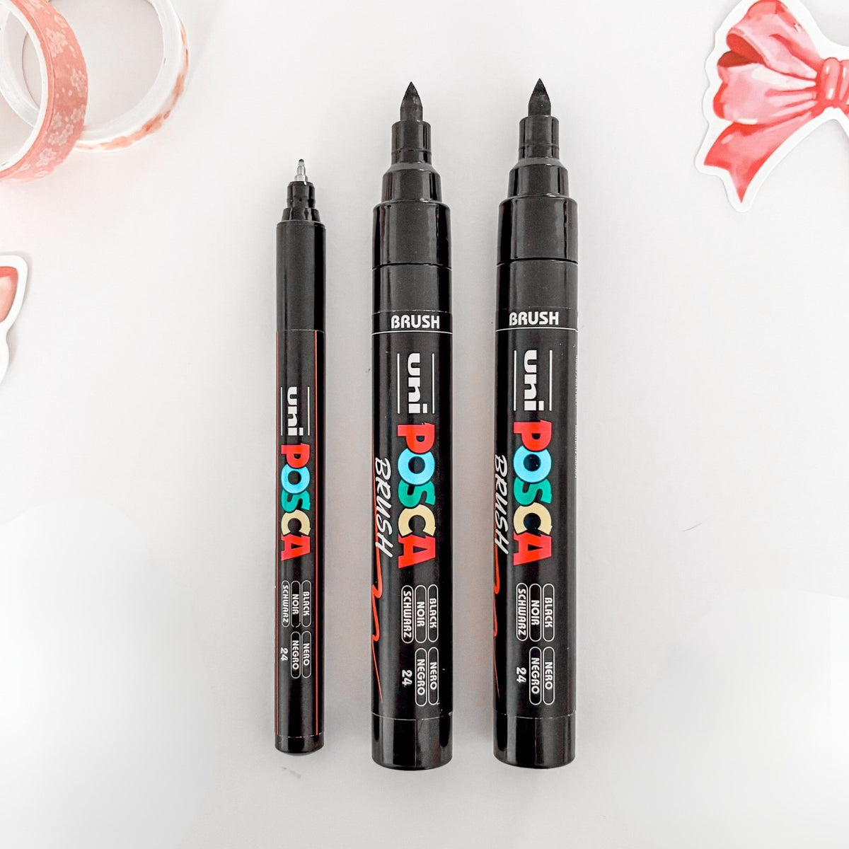 Lot de 3 Feutres Posca - Brush