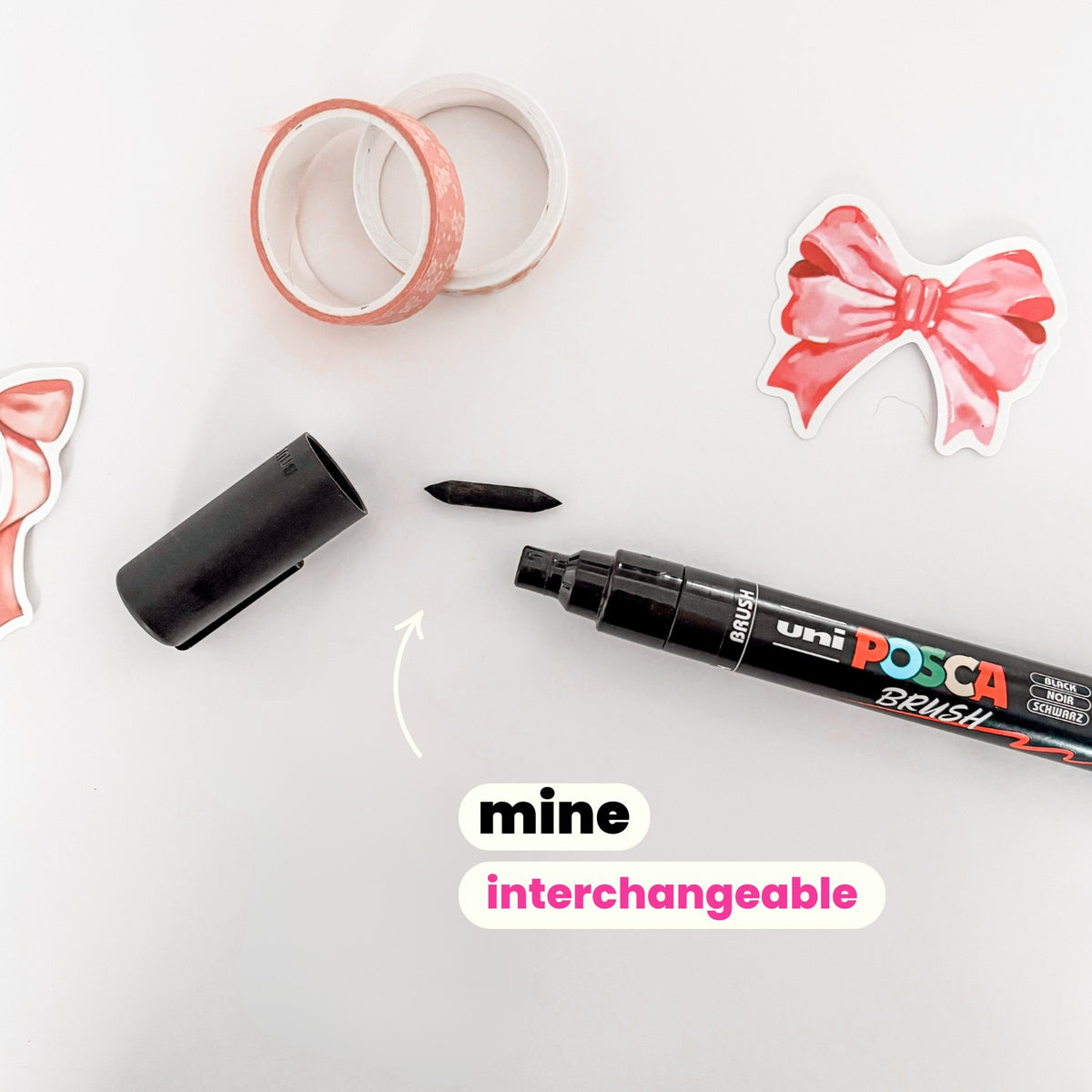 Lot de 3 Feutres Posca - Brush